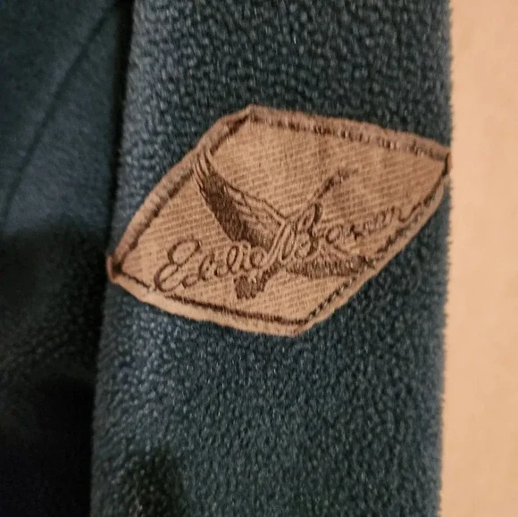 Eddie Bauer Men's XL Dark Hunter Green Fleece Pullover - Picture 5 of 10